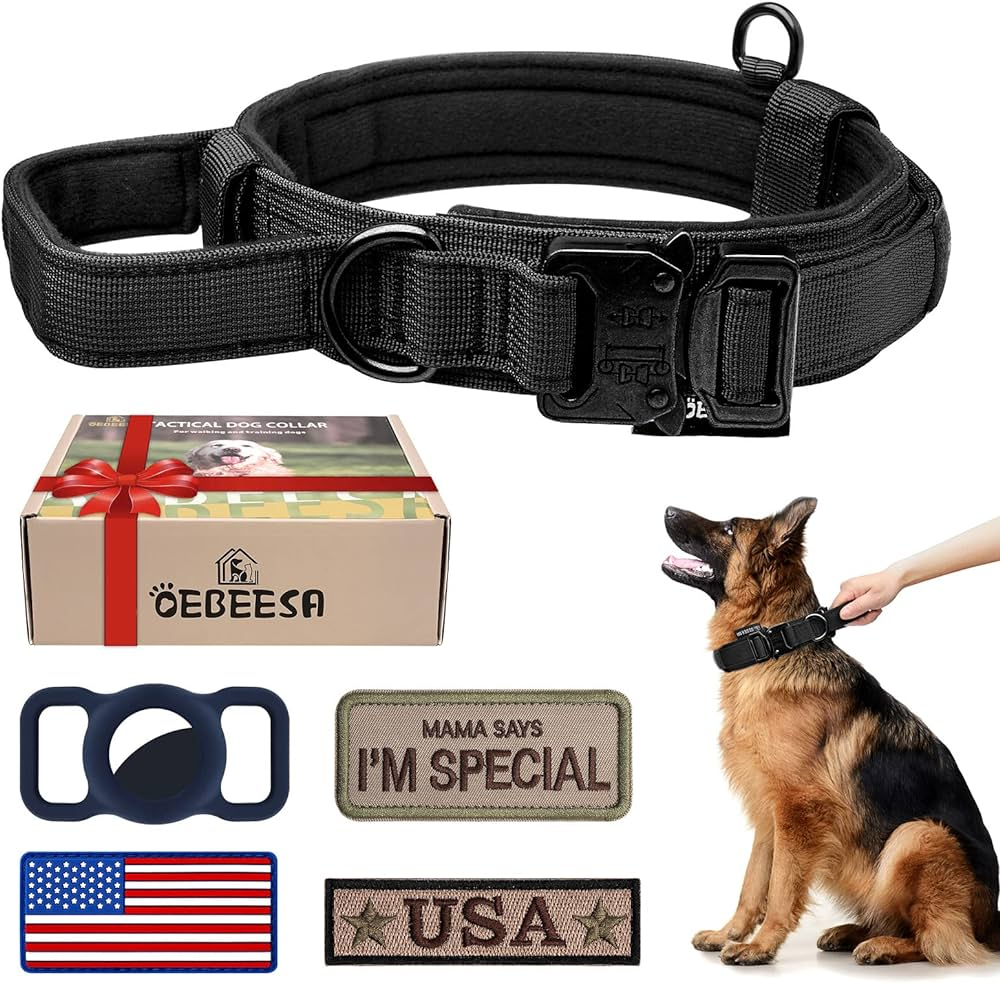 OEBEESA Tactical Nylon Canine Collar